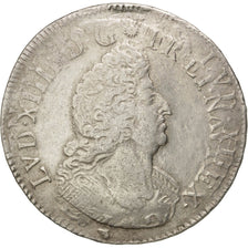 FRANCE, Écu aux insignes, ECU, 1703, Lyon, KM #329.6, VF(30-35), Silver, 26.83