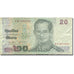 Banknot, Tajlandia, 20 Baht, 2002, KM:109, EF(40-45)