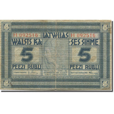 Banknote, Latvia, 5 Rubli, 1919, Undated (1919), KM:3f, VF(20-25)