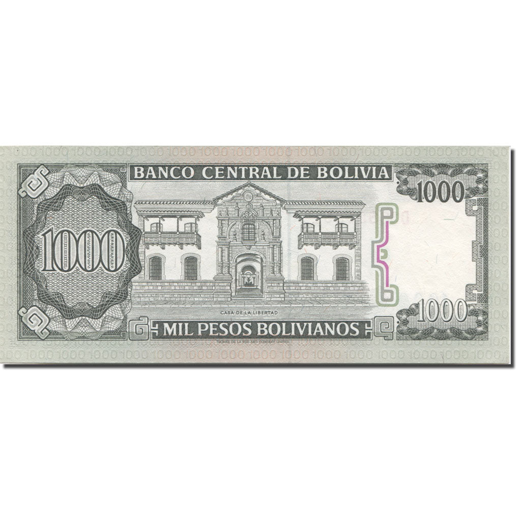 Banknote, Bolivia, 1000 Pesos Bolivianos, 1992, 1992-06-25, KM:167a, UNC(65-70)