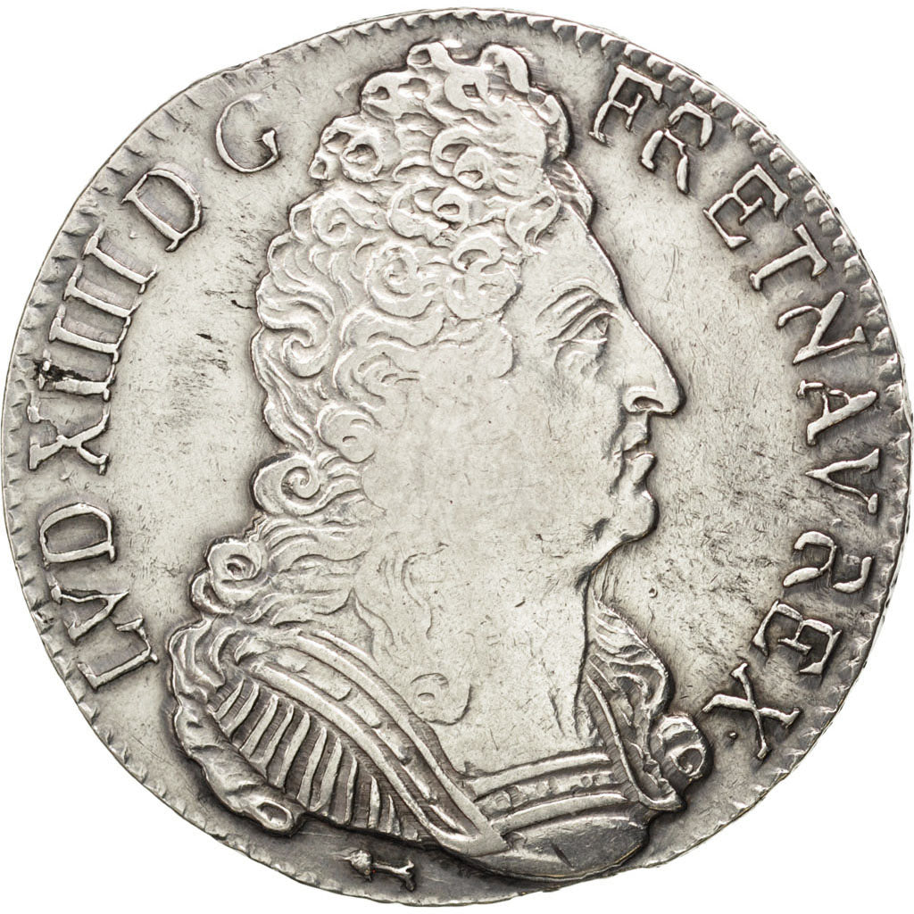 Louis XIV, Ecu aux 3 couronnes 1709 Besançon, KM 386.25