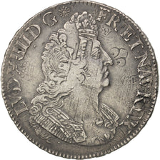 FRANCE, Écu aux palmes, ECU, 1694, Paris, KM #298.1, EF(40-45), Silver, Gadoury 