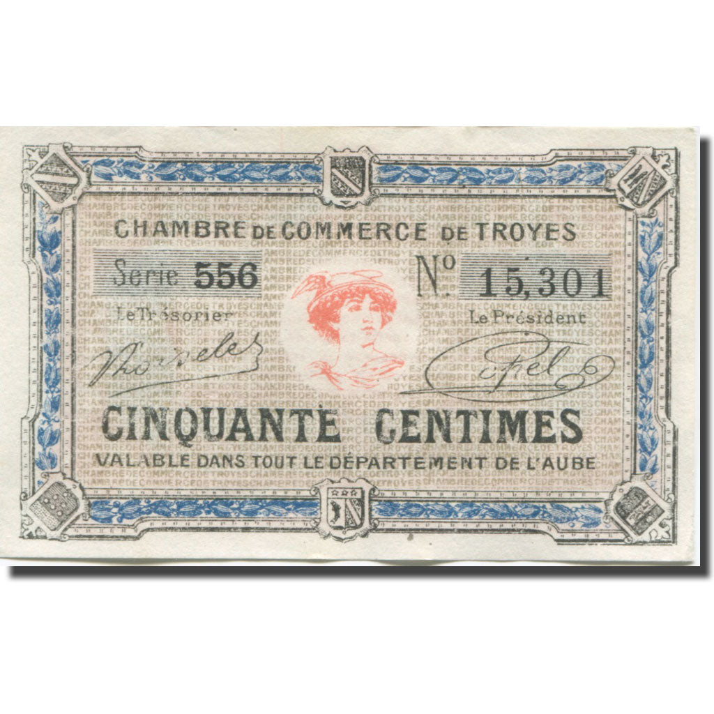 France, 50 Centimes, Troyes, 1926, 1926-01-01, UNC(63)