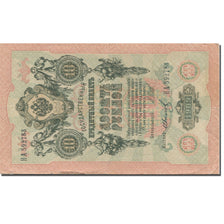 Billet, Russie, 10 Rubles, 1909, 1912-1917, KM:11c, TTB+