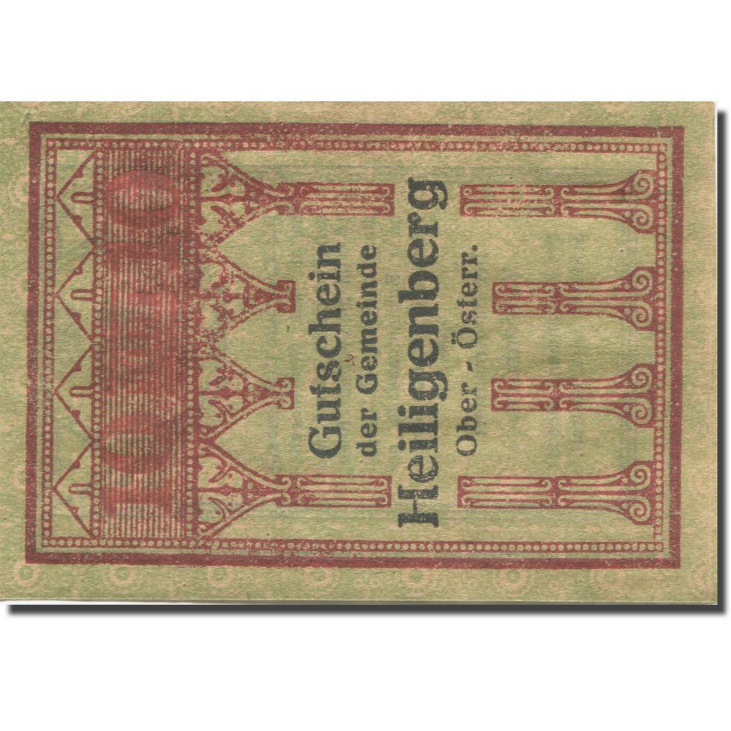Banknote, Austria, Heiligenberg, 10Heller, colonne 1, 1920 UNC(63) Mehl:FS 361Ia