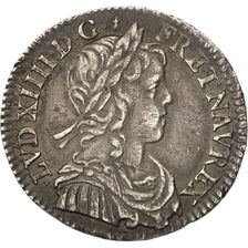 Munten, Frankrijk, Louis XIV, 1/12 Écu à la mèche longue, 1/12 ECU, 10 Sols