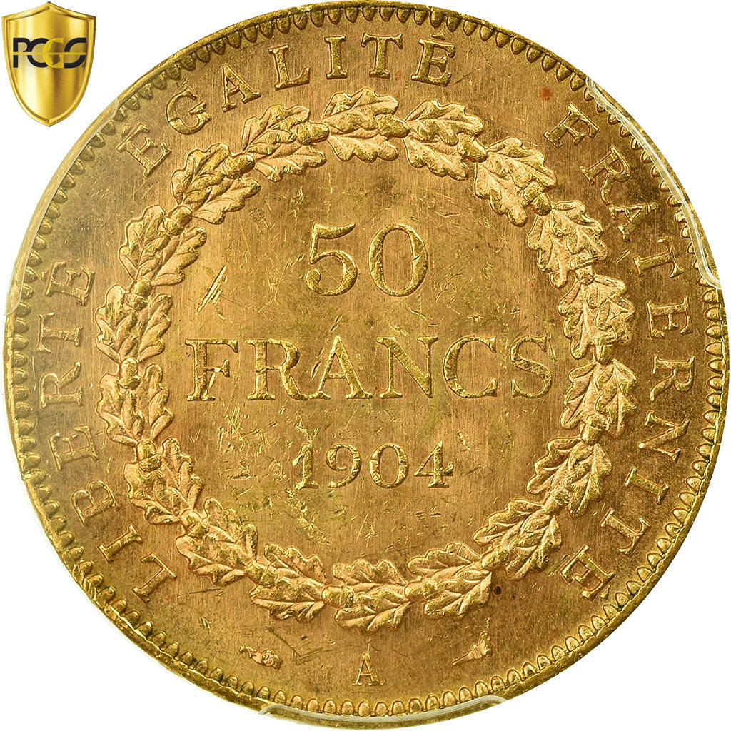 Monnaie, France, Génie, 50 Francs, 1904, Paris, PCGS, MS63, SPL, Or, KM:831