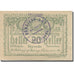 Banknote, Austria, Abetzberg, 20 Heller, fût 1, 1920-12-31, UNC(63) Mehl:FS 1aII