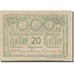 Billete, Austria, Abetzberg, 20 Heller, fût 2, 1920-12-31, UNC Mehl:FS 1aII