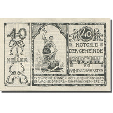 Banknote, Austria, Pichl, 40 Heller, forgeron, 1920, UNC(65-70), Mehl:FS 7481