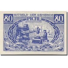 Banknote, Austria, Pichl, 80 Heller, forgeron 2, 1920, UNC(63), Mehl:FS 7481