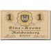 Billet, Autriche, Reichenberg, 1 Krone, château, NEUF