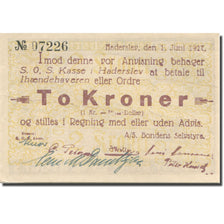 Banknote, Denmark, Haderslev, 2 Kroner, Bataille, 1927, 1927-06-01, UNC(65-70)