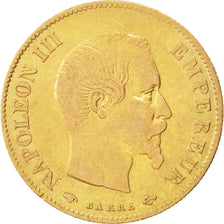 FRANCE, Napoléon III, 10 Francs, 1859, Paris, KM #784.3, VF(30-35), Gold, Gadour
