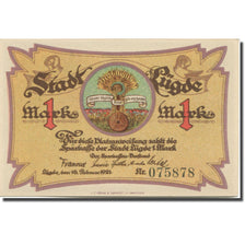 Banknote, Germany, Lugde, 1 Mark, blé, 1921, 1921-02-16, UNC(65-70), Mehl:838.1