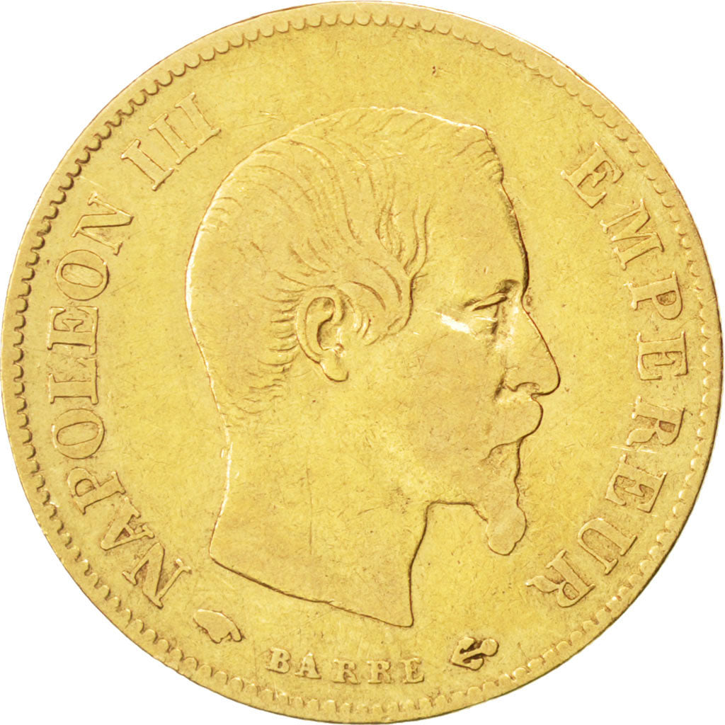Second Empire, 10 Francs or Napoléon III tête nue 1859 Paris, KM 784.3