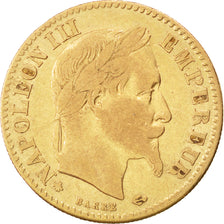 FRANCE, Napoléon III, 10 Francs, 1862, Paris, KM #800.1, VF(30-35), Gold, Gadour