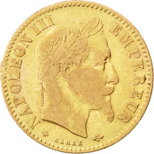 Second Empire, 10 Francs or Napoléon III tête laurée 1862 Paris, KM 800.1