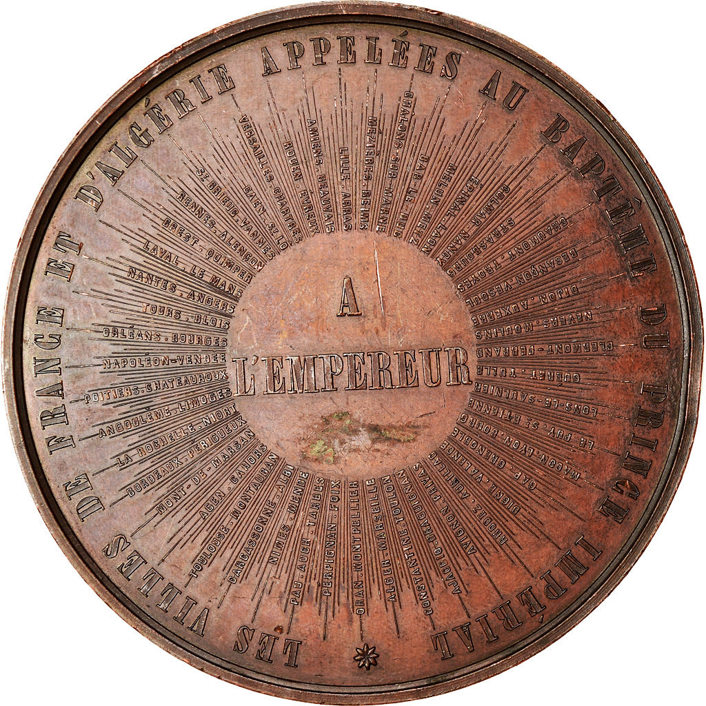 France, Medal, Napoléon III, Baptème du Prince Impérial, History, 1856