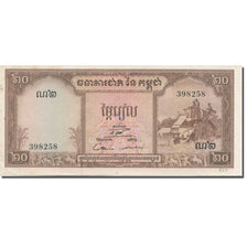 Banknote, Cambodia, 20 Riels, 1956-1958, 1972, KM:5d, AU(55-58)