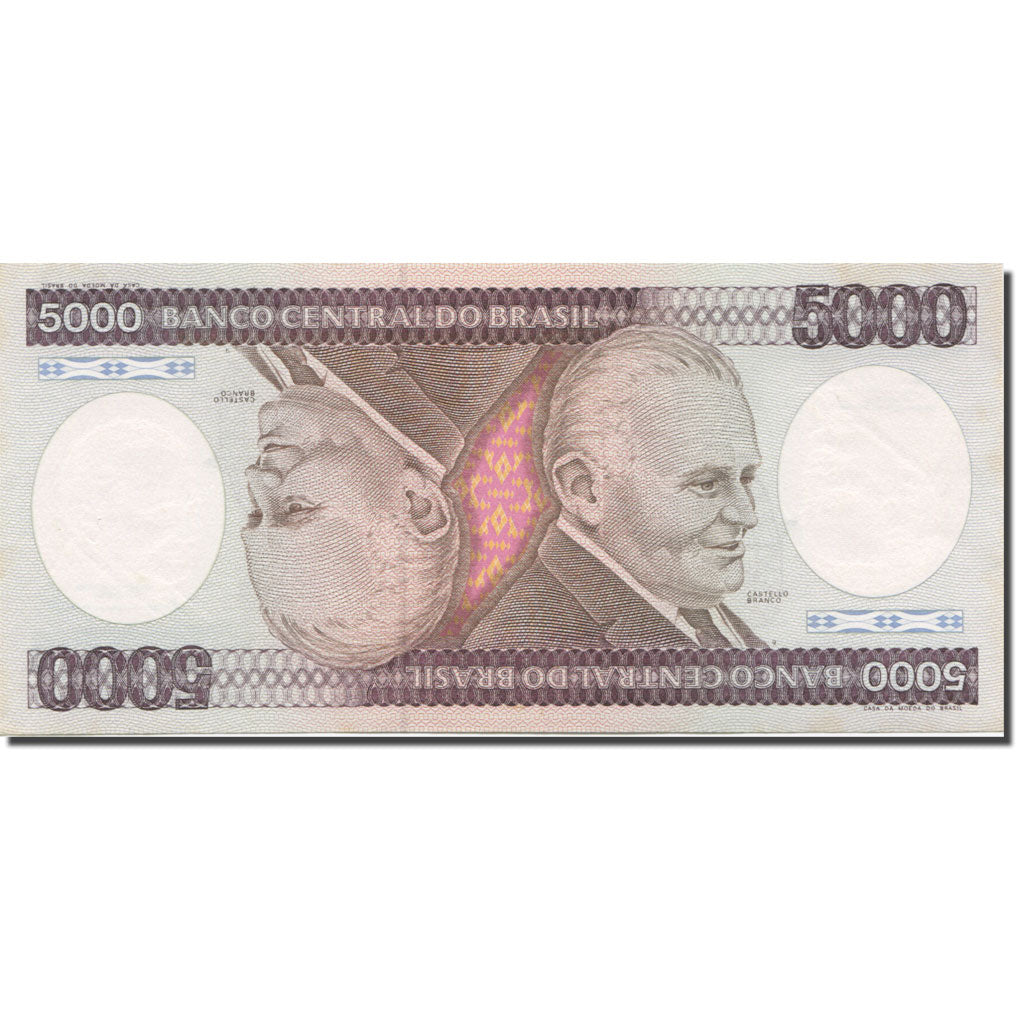 Banknote, Brazil, 5000 Cruzeiros, 1981-1985, 1983, KM:202c, AU(55-58)