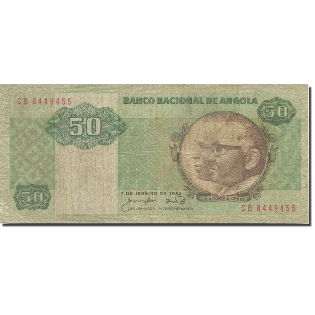 Banknote, Angola, 50 Kwanzas, 1984, 1984-01-07, KM:118, VF(30-35)