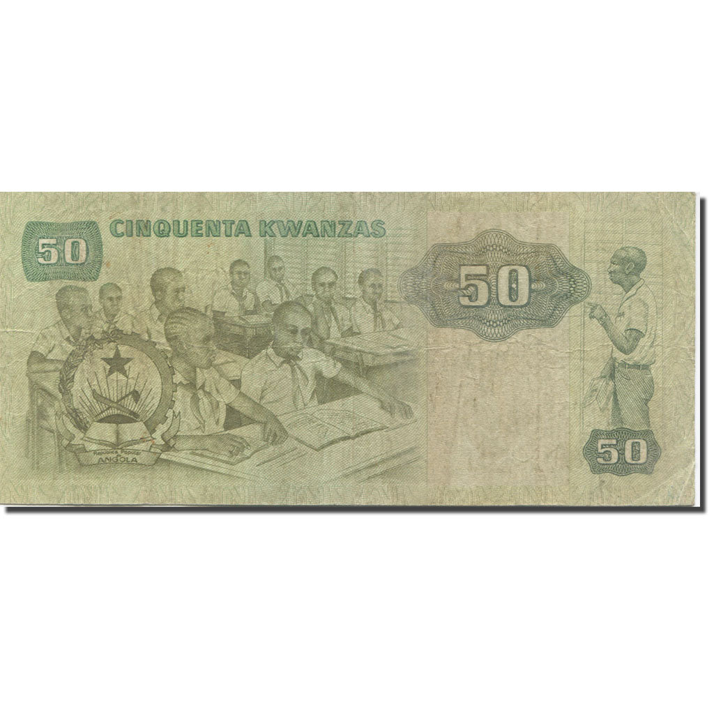 Banknote, Angola, 50 Kwanzas, 1984, 1984-01-07, KM:118, VF(30-35)