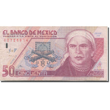 Billete, 50 Nuevos Pesos, 1992, México, 1992-12-10, KM:101, BC+
