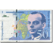 France, 50 Francs, St Exupéry, 1992, SUP, Fayette:72.1b, KM:157a