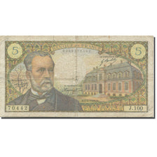 France, 5 Francs, Pasteur, 1969, 1969-06-05, VF(20-25), Fayette:61.10, KM:146b