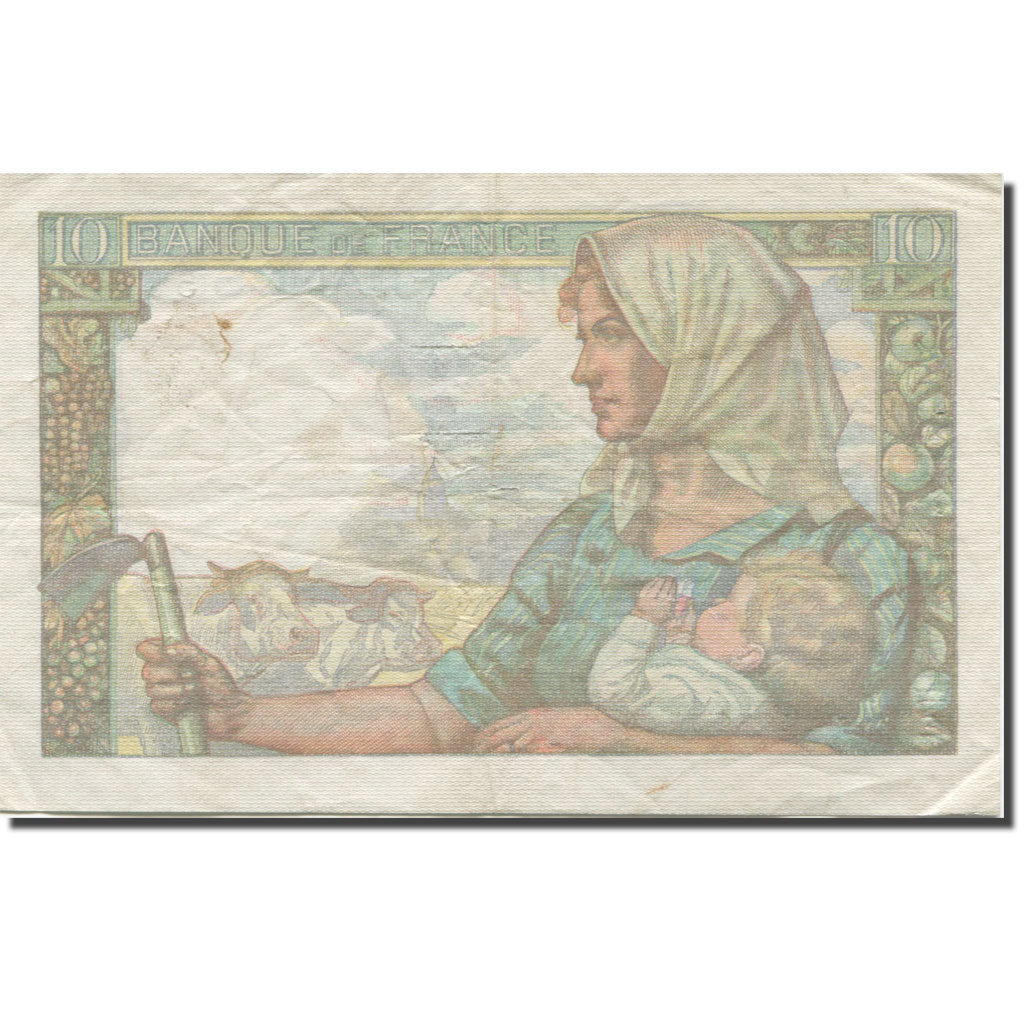 Frankrijk, 10 Francs, Mineur, 1941-1943, 1945-04-26, TTB, Fayette:8.14, KM:99b