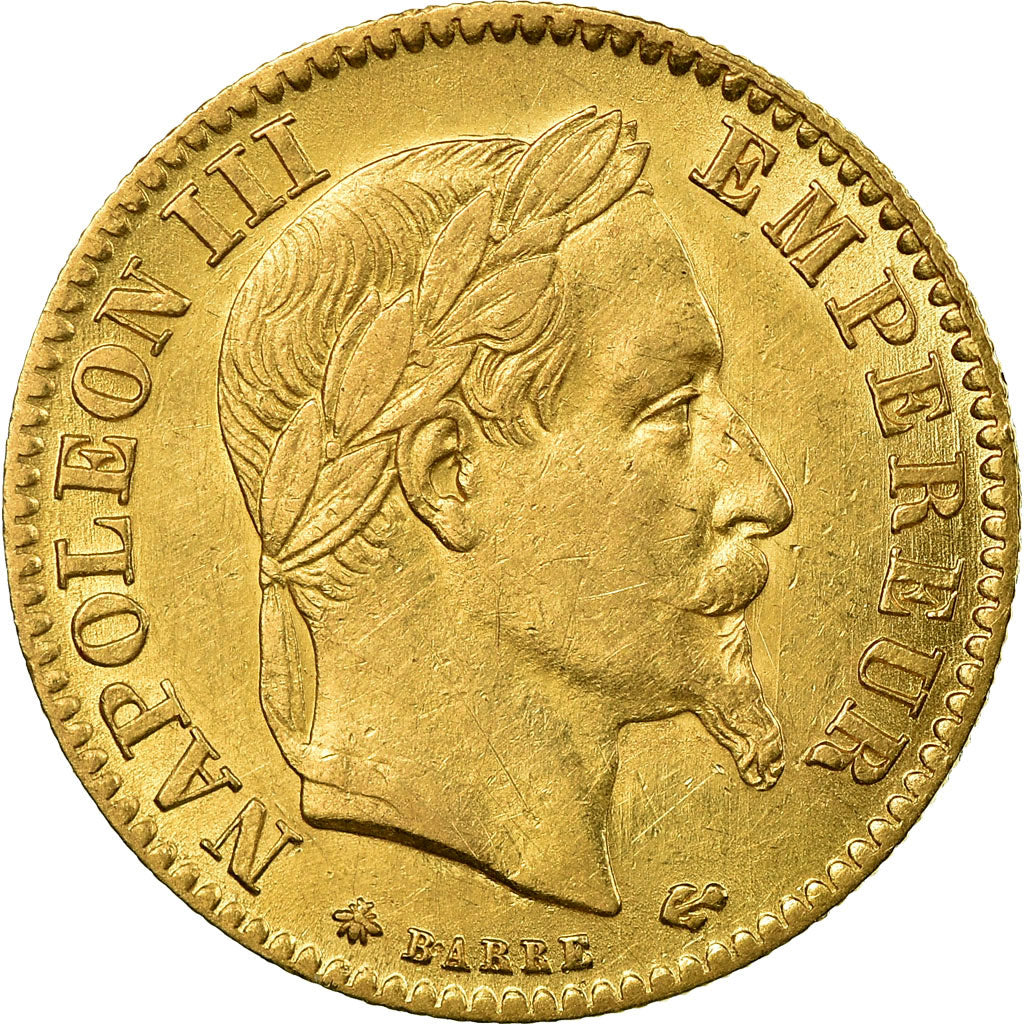 Coin, France, 10 Francs, 1868, Paris, AU(50-53), Gold, KM:800.1, Gadoury:1015