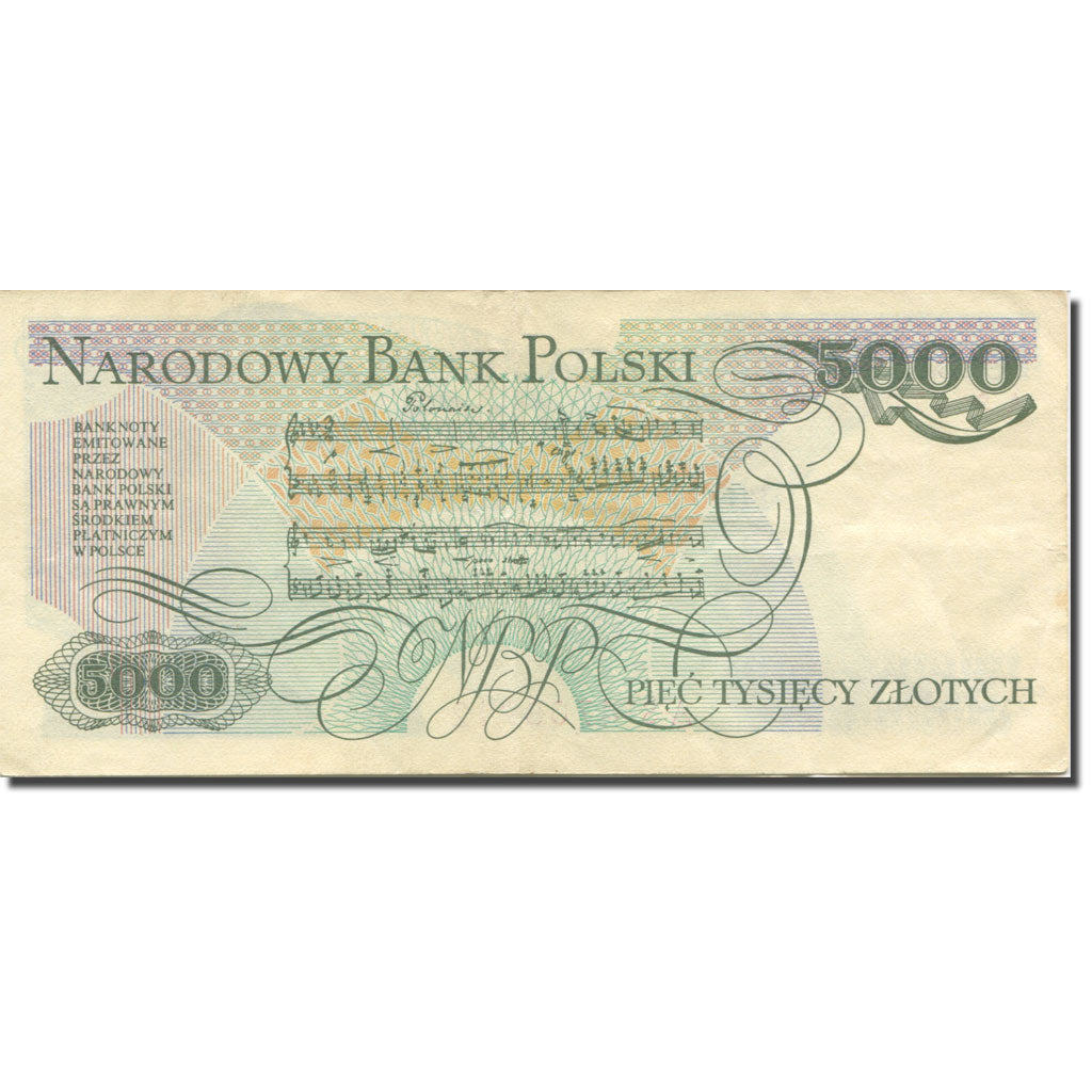 Banknote, Poland, 5000 Zlotych, 1982, 1982-06-01, KM:150a, AU(55-58)