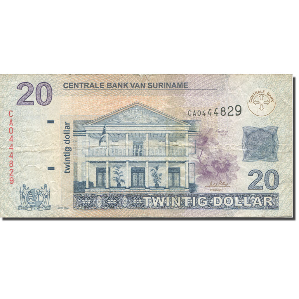 Banconote, Suriname, 20 Dollars, 2006, 2006-04-01, BB