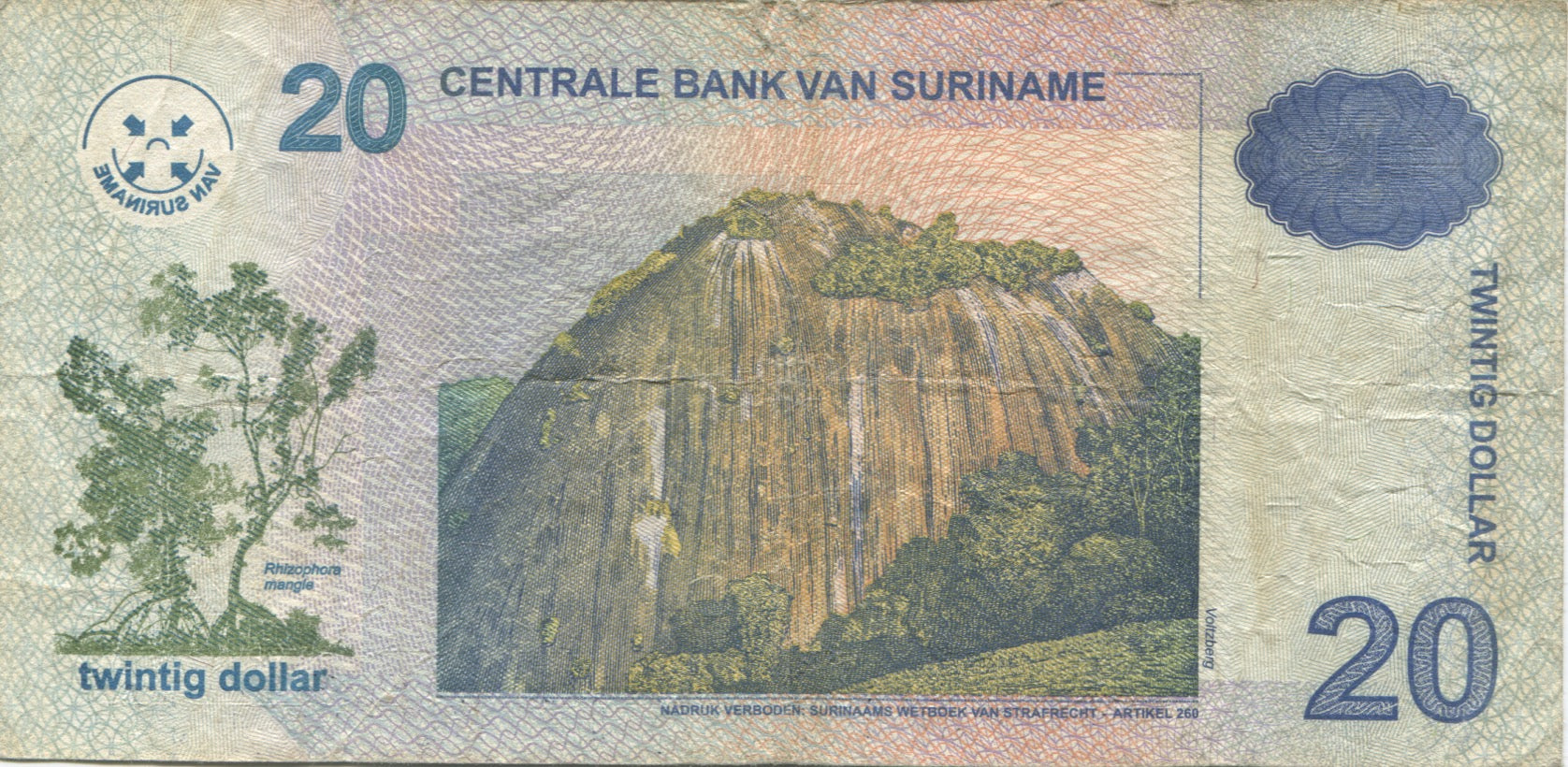 Banconote, Suriname, 20 Dollars, 2006, 2006-04-01, BB