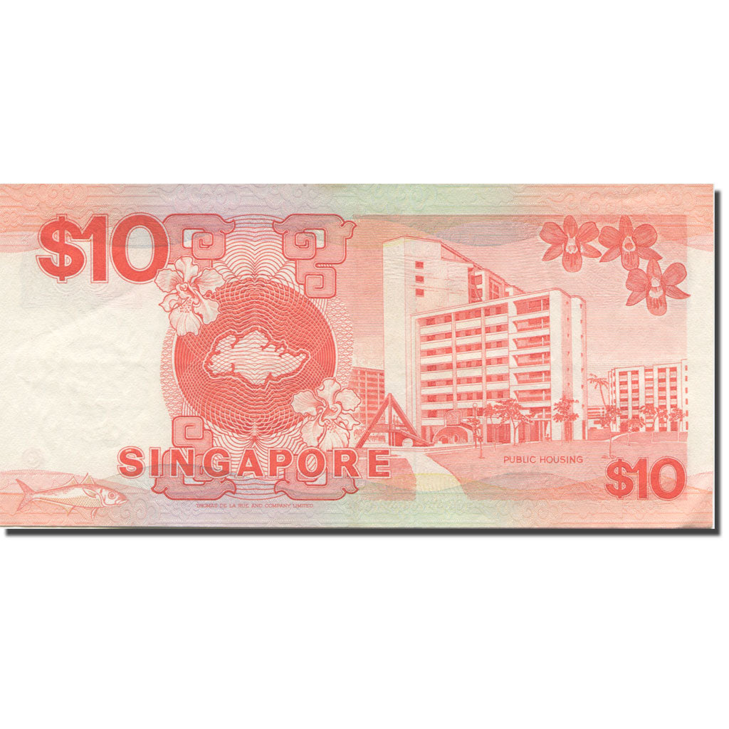 Banknote, Singapore, 10 Dollars, 1984-89, Undated (1988), KM:20, AU(50-53)