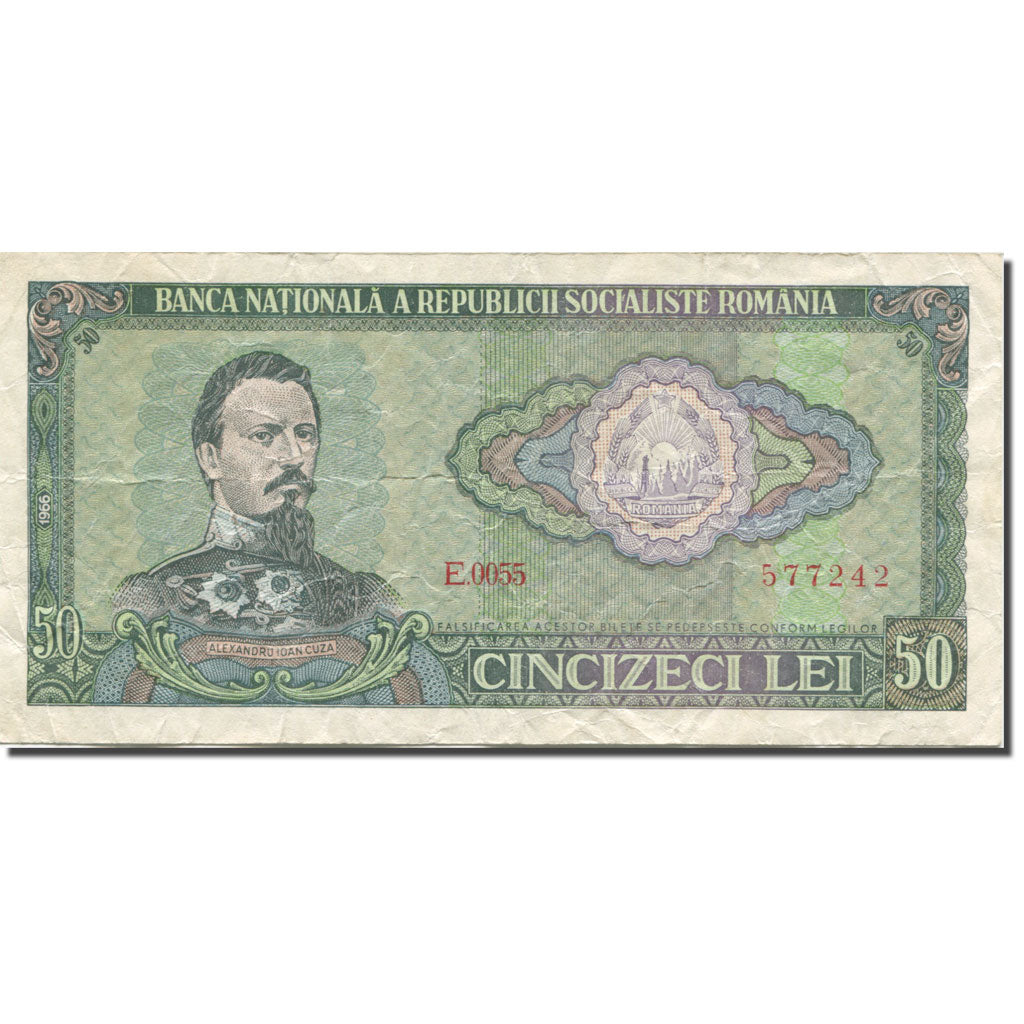 Banknote, Romania, 50 Lei, 1966, KM:96a, EF(40-45)