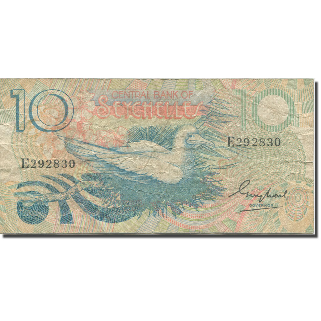 Banknote, Seychelles, 10 Rupees, Undated (1983), KM:28a, VF(20-25)