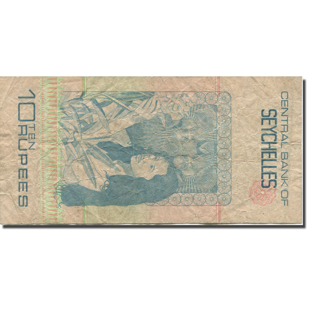 Banknote, Seychelles, 10 Rupees, Undated (1983), KM:28a, VF(20-25)