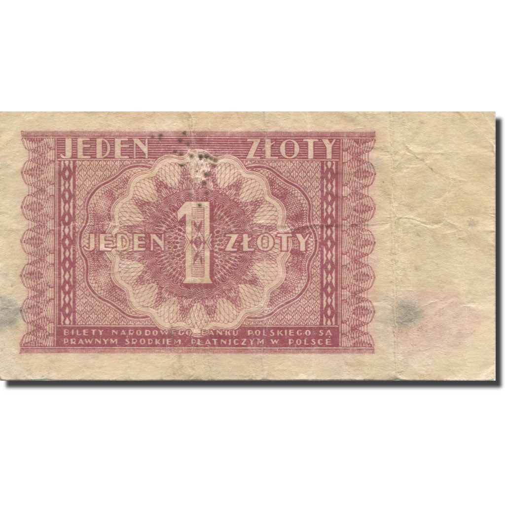 Banknote, Poland, 1 Zloty, 1946, 1946-05-15, KM:123, VF(20-25)