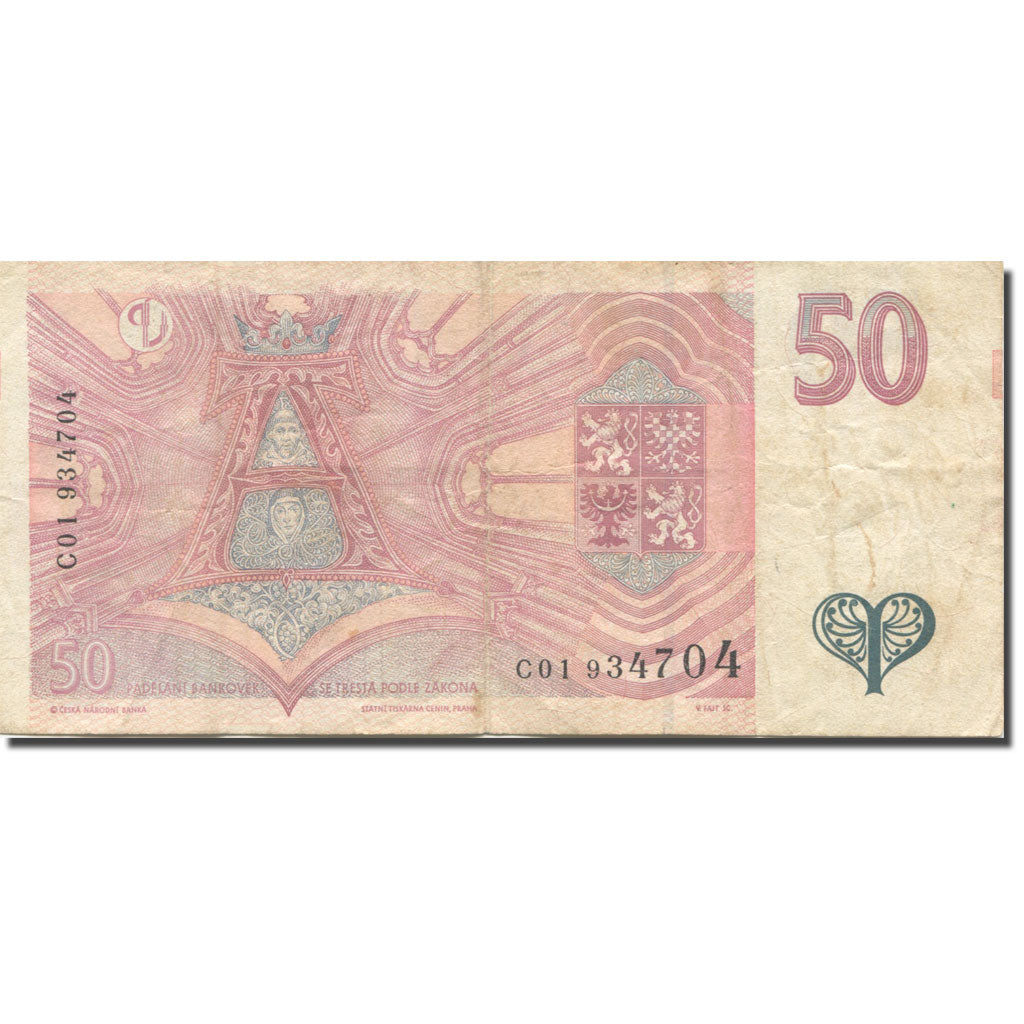 Banconote, Repubblica Ceca, 50 Korun, 1997, KM:17, BB