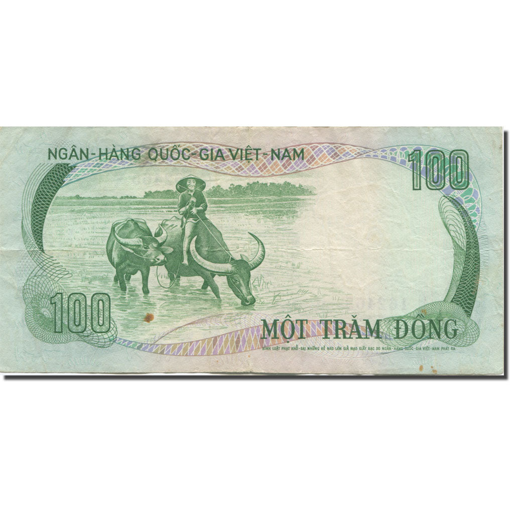 Banknote, South Viet Nam, 100 Dông, 1972, KM:31a, EF(40-45)