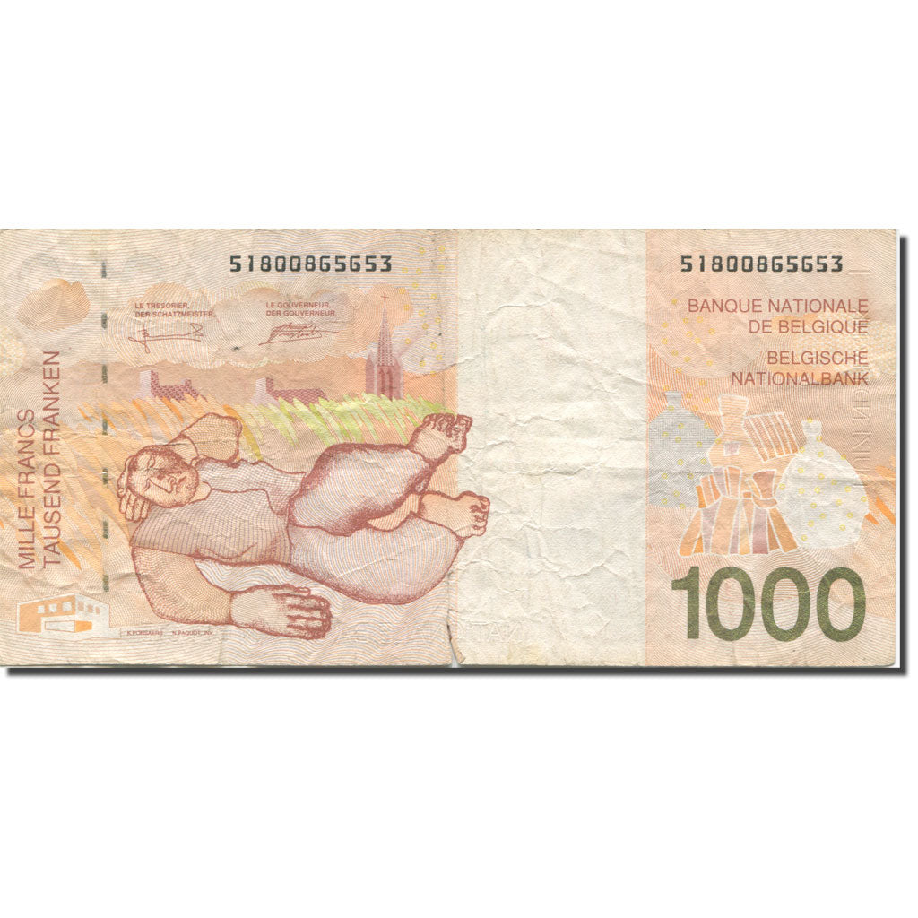Banknote, Belgium, 1000 Francs, 1997, KM:150, VF(20-25)
