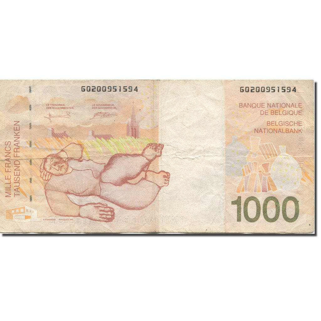 Banknote, Belgium, 1000 Francs, 1997, KM:150, VF(30-35)