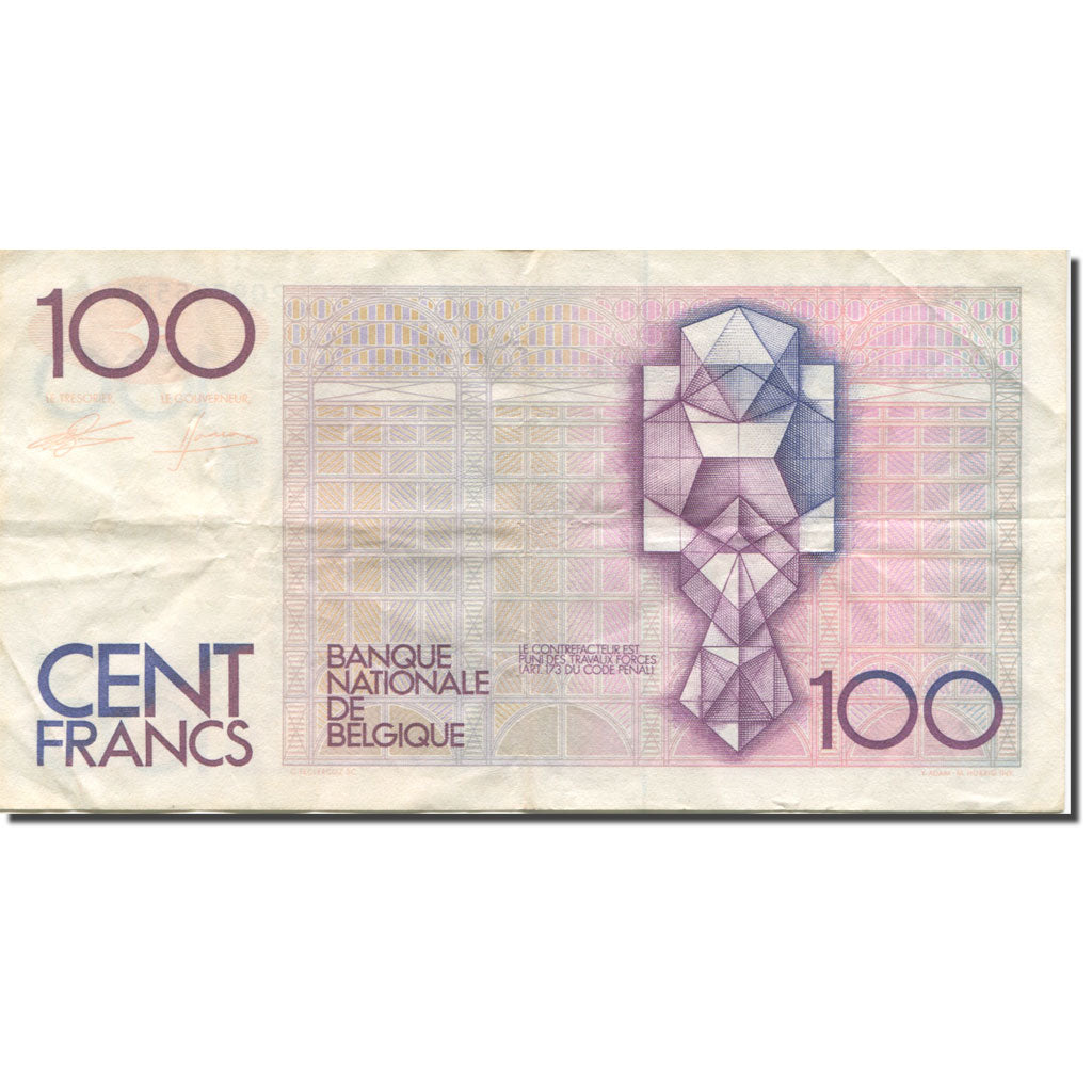 Banknote, Belgium, 100 Francs, Undated (1982-94), KM:142a, EF(40-45)