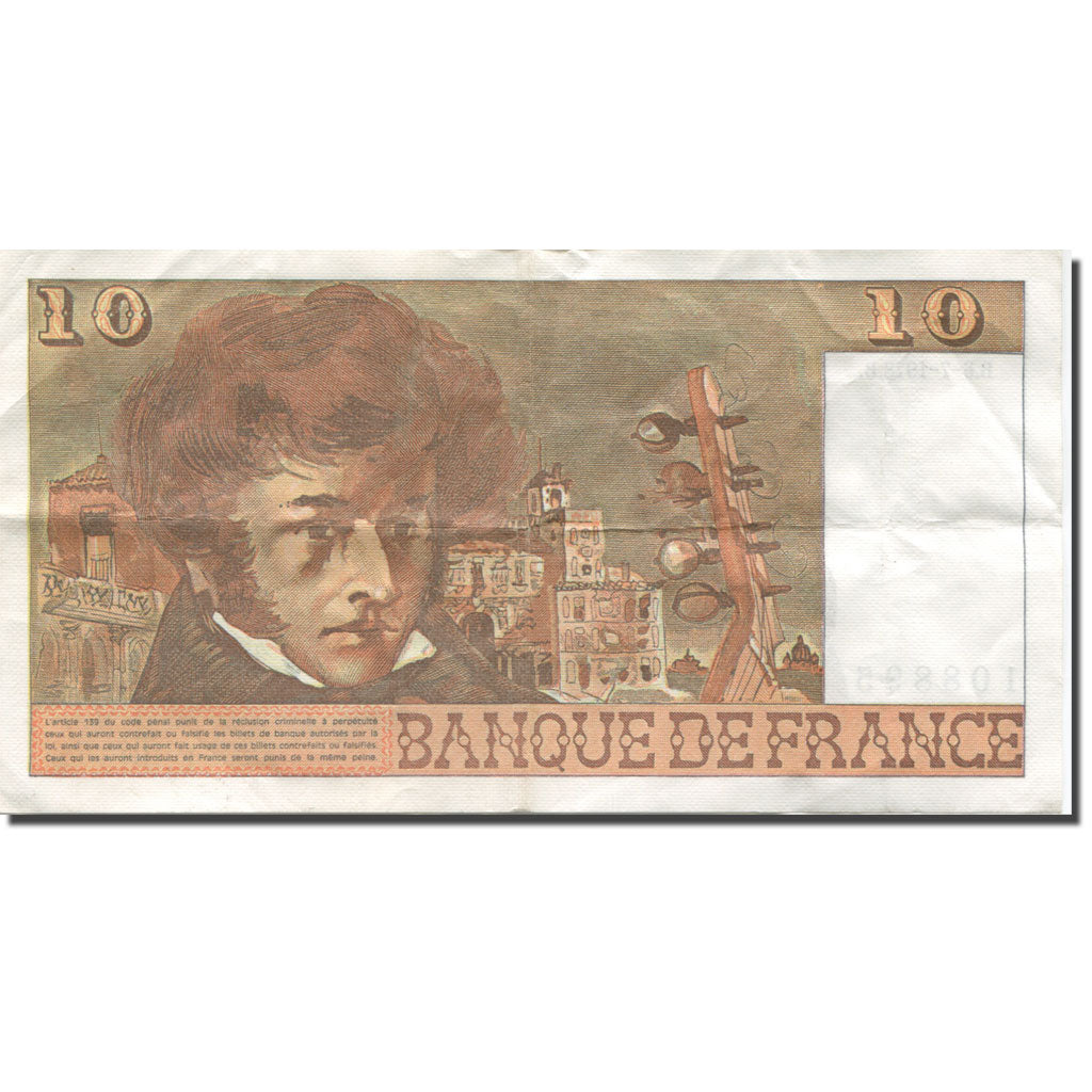 Frankrijk, 10 Francs, Berlioz, 1978-07-06, TTB, Fayette:63.24, KM:150c