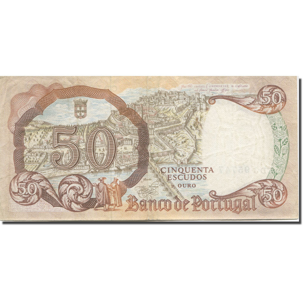 Banknote, Portugal, 50 Escudos, 1964, 1964-02-28, KM:168, EF(40-45)