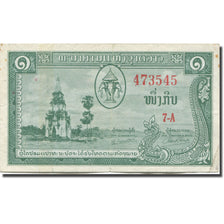 Biljet, Laos, 1 Kip, Undated (1957), KM:1b, TTB