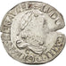 Monnaie, France, Louis XIII, 1/2 Franc, grosse tête laurée au col fraisé, 1/2