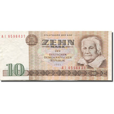 Biljet, Duitse Democratische Republiek, 10 Mark, 1975, 1971-1985, KM:28b, SUP